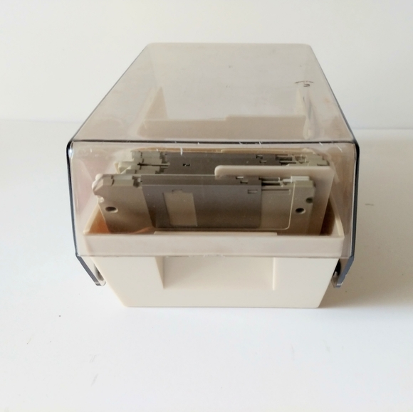 Office Vintage Floppy Disk File Box Plastic Storage File Poshmark